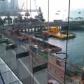 HKCEC:<BR />View of harbour from escalator