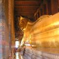Wat Pho:<BR />Near to the grand palace is the massive reclining Buddha at Wat Pho